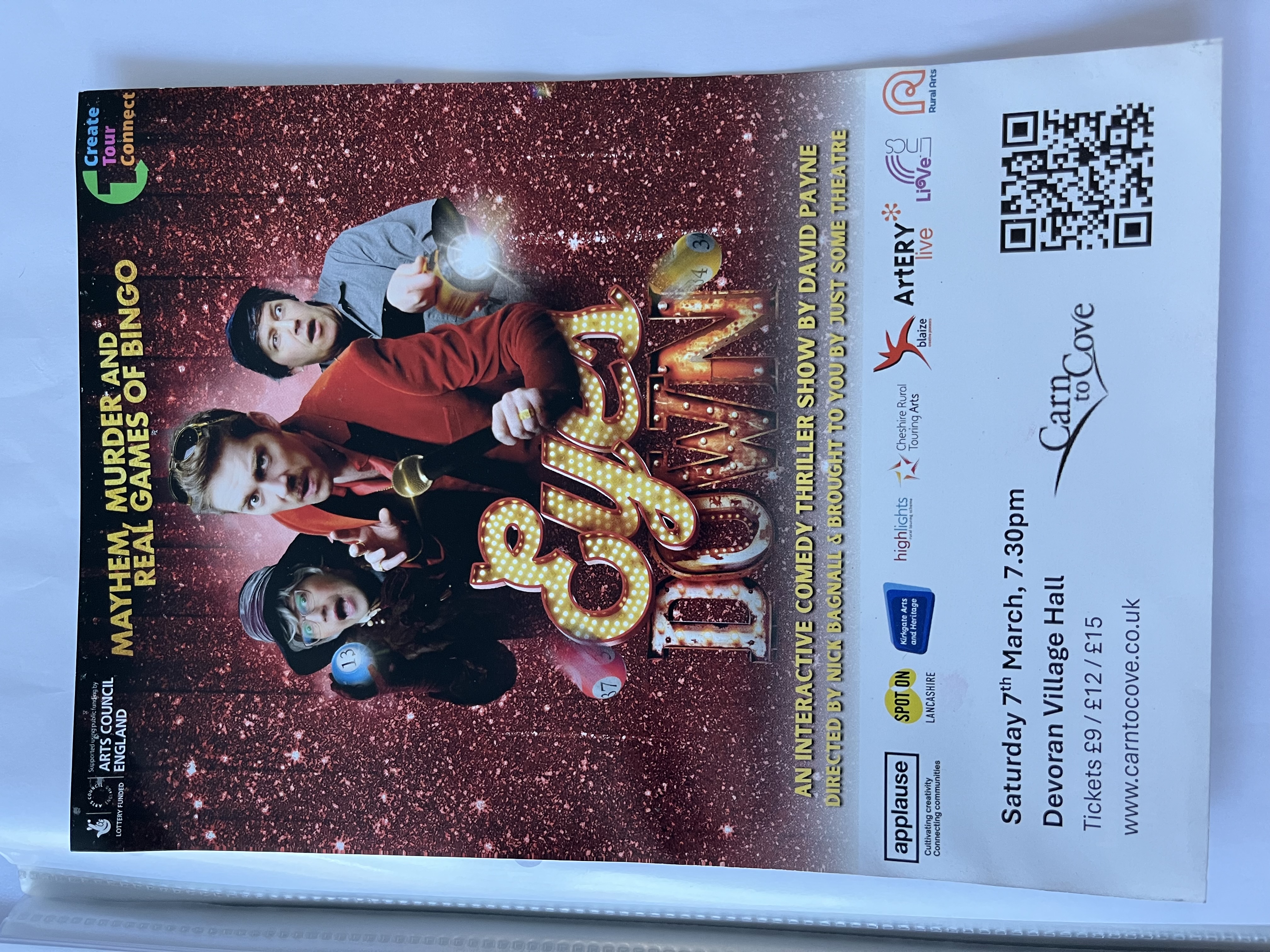 'Eyes Down' an Interactive Comedy Thriller Show by David Payne